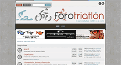 Desktop Screenshot of forotriatlon.es